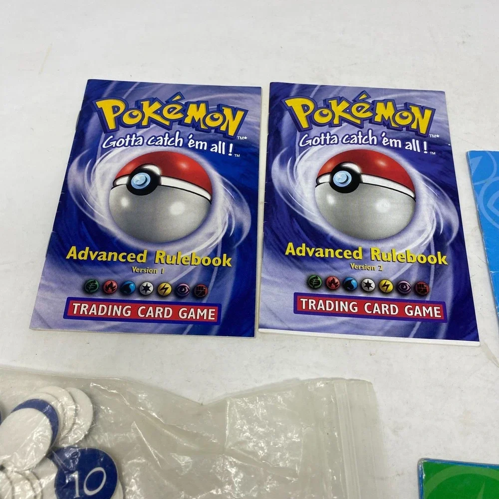 Pokemon Starter Rules Rulebook Version 1‎ Pamphlet TCG Starter WotC Playmat